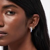 image:imageAna Luisa Giulia Huggie Hoop Earrings for Women  Hypoallergenic WaterResistant TarnishFree Chunky Earrings for Women  14K Gold Plated amp Silver Rhodium Plated Hoops  Small Medium amp Large SizeMarble BlueMedium