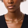 image:imageAna Luisa Jewelry Gold Chain Necklaces for Women  14K Gold Plated Dainty Necklaces for Layering and Daily Wear  Hypoallergenic WaterResistant Jewelry  Flower Heart Chain Assorted StylesChunky  Gold