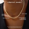 image:imageAna Luisa Jewelry Gold Chain Necklaces for Women  14K Gold Plated Dainty Necklaces for Layering and Daily Wear  Hypoallergenic WaterResistant Jewelry  Flower Heart Chain Assorted StylesChunky  Gold