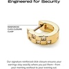 image:imageAna Luisa Eden Huggie Hoop Earrings  Chunky 14K Gold Plated amp Silver Rhodium Plated with Cubic Zirconia amp Stainless Steel Posts  Hypoallergenic WaterResistant TarnishFree Hoops for Daily WearGoldMini