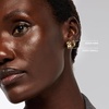 image:imageAna Luisa Eden Huggie Hoop Earrings  Chunky 14K Gold Plated amp Silver Rhodium Plated with Cubic Zirconia amp Stainless Steel Posts  Hypoallergenic WaterResistant TarnishFree Hoops for Daily WearGoldMini