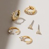 image:imageAna Luisa Small Gold Earring Set 3 pairs  14K Gold Plated With Cubic Zirconia Earrings  Hypoallergenic WaterResistant TarnishFree Jewelry  Dainty Huggie Hoops amp Stud Earrings for Daily WearEverday Bundle