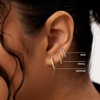image:imageAna Luisa Trendy Huggie Hoop Earrings for Women  14K Gold Plated or Sterling Silver Hoop Earrings  Small Dainty Hypoallergenic WaterResistant TarnishFree Hoops  Jewelry Perfect for StackingGold Pave