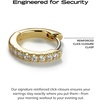 image:imageAna Luisa Trendy Huggie Hoop Earrings for Women  14K Gold Plated or Sterling Silver Hoop Earrings  Small Dainty Hypoallergenic WaterResistant TarnishFree Hoops  Jewelry Perfect for StackingGold Pave