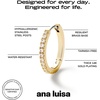 image:imageAna Luisa Trendy Huggie Hoop Earrings for Women  14K Gold Plated or Sterling Silver Hoop Earrings  Small Dainty Hypoallergenic WaterResistant TarnishFree Hoops  Jewelry Perfect for StackingGold Pave