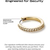 image:imageAna Luisa Trendy Huggie Hoop Earrings for Women  14K Gold Plated or Sterling Silver Hoop Earrings  Small Dainty Hypoallergenic WaterResistant TarnishFree Hoops  Jewelry Perfect for StackingGold Pave