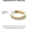 image:imageAna Luisa Trendy Huggie Hoop Earrings for Women  14K Gold Plated or Sterling Silver Hoop Earrings  Small Dainty Hypoallergenic WaterResistant TarnishFree Hoops  Jewelry Perfect for StackingGold Pave