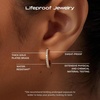 image:imageAna Luisa Trendy Huggie Hoop Earrings for Women  14K Gold Plated or Sterling Silver Hoop Earrings  Small Dainty Hypoallergenic WaterResistant TarnishFree Hoops  Jewelry Perfect for StackingGold Pave