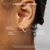 image:imageAna Luisa Trendy Huggie Hoop Earrings for Women  14K Gold Plated or Sterling Silver Hoop Earrings  Small Dainty Hypoallergenic WaterResistant TarnishFree Hoops  Jewelry Perfect for StackingGold Pave